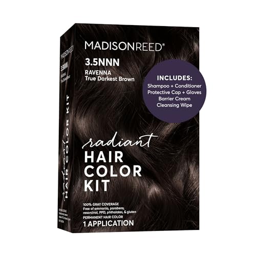 Madison Reed Radiant Hair Color Kit, 3.5NNN Darkest Brown-Black, 1