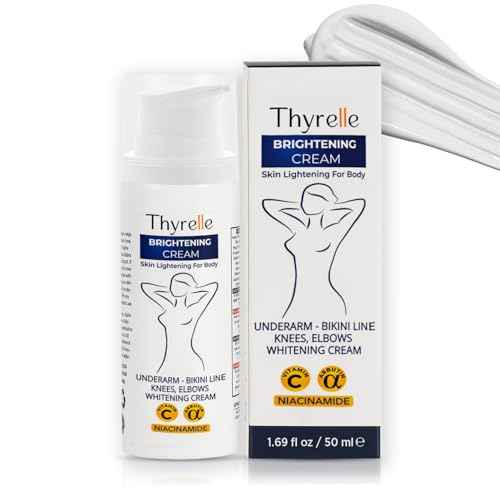 Skin Lightening Cream, Underarm, Knees, Elbows, Inner Thigh, Bikini Areas, Skin Bleaching Cream with premium ingredients (50ml, 1.69 fl oz)