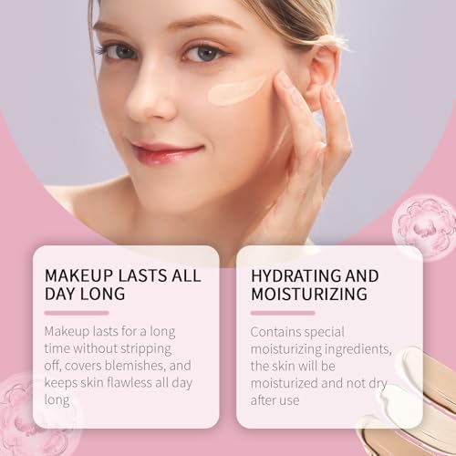 Under Eye Brightener Concealer, Dark Circle Concealer & Brightener, Moisturizing & Waterproof (Natural colour)