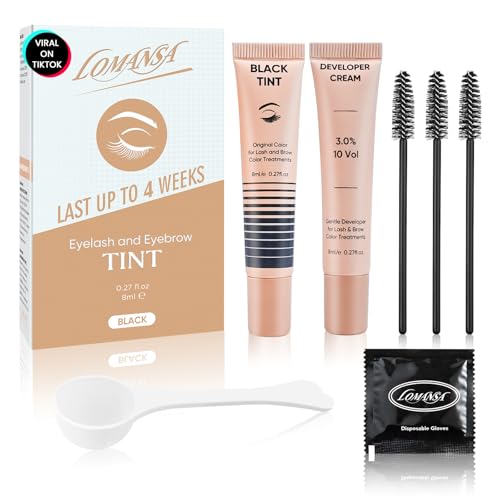 Lomansa Lash Color Kit - Instant Black Eyelash Tint 8ml