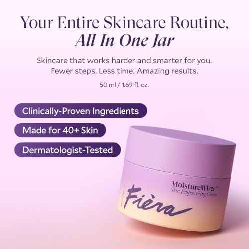 FI?RA MoistureWiser ? Anti-Aging Face Moisturizer for Mature Skin ? Hydrating Face Cream with Peptides to Firm & Smooth ? Facial Moisturizer, Face Lotion & Skin Care ? Day & Night ? 1.69 fl oz