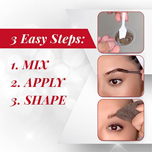 Brow Tint Kit - Light Brown Eyebrow Tint for Defined Arches