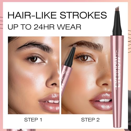 Microblading Eyebrow Pencil 4-Tip - Waterproof Dark Brown