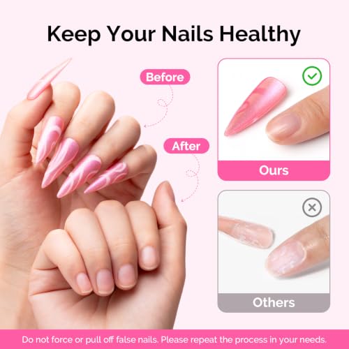 MelodySusie Nail Glue Remover Set - 15ML & 30ML, Gentle & Effective