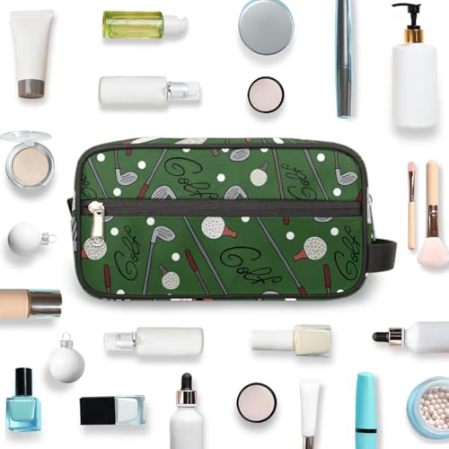 Golf Ball Travel Toiletry Bag for Boys Men - Hanging Wash Bag for Kids - Waterproof Shaving Bag Bathroom Bags for Toiletries Accessories