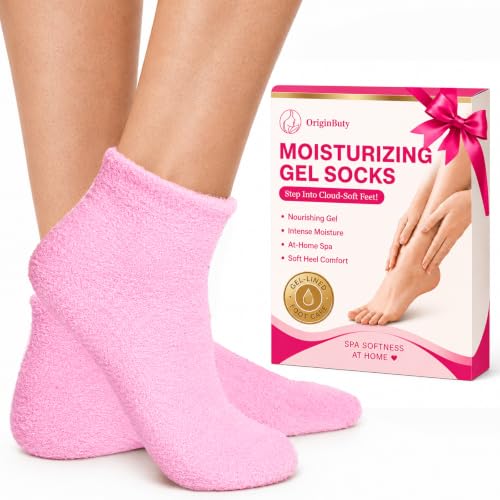 Moisturizing Gel Socks for Dry Cracked Feet & Heels