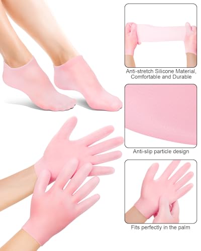 Silicone Moisturizing Glove & Socks Set - Spa Pedicure Care