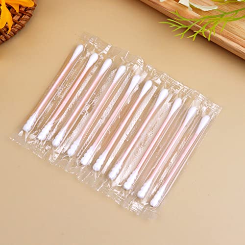 400 Pack Individually Wrapped Cotton Swabs, Spiral-Round Tips