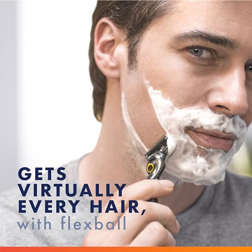 Gillette ProGlide Shield Men's Razor, 5 Bladed Razor, with Precision Trimmer, Comfortglide Lubrication, Glide and Comfort, Handle + 4 Blade Refills, Holiday Gifts for Men
