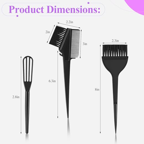 19-Piece Hair Dye Kit with Brushes, Bowl & Accessories