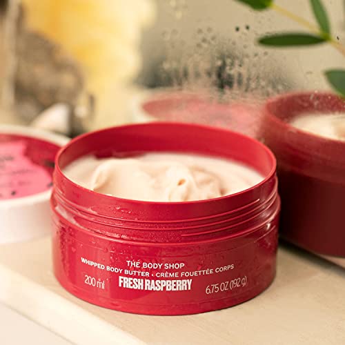 The Body Shop Fresh Raspberry Whipped Body Butter ? Nourishing & Moisturizing Lightweight Skincare for Normal to Dry Skin ? Vegan ? 6.9 oz