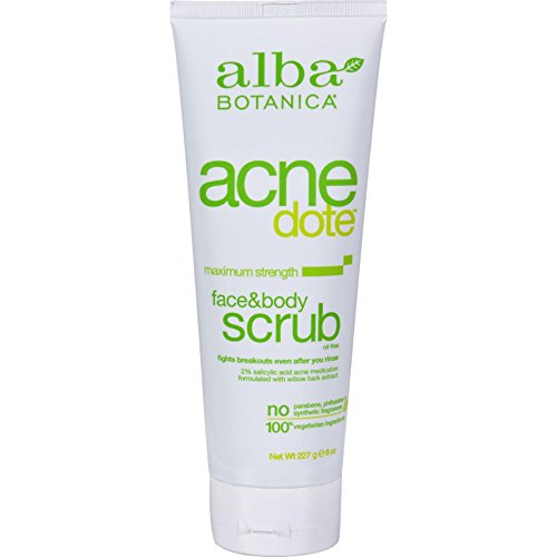 Alba Botanica Natural Acnedote Face & Body Scrub 8oz