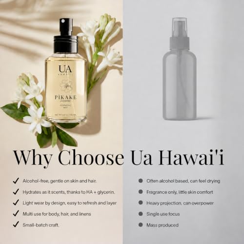 Ua Body Hawai'i Pikake Jasmine Body & Hair Mist with Bergamot & Citrus - 3.4 oz