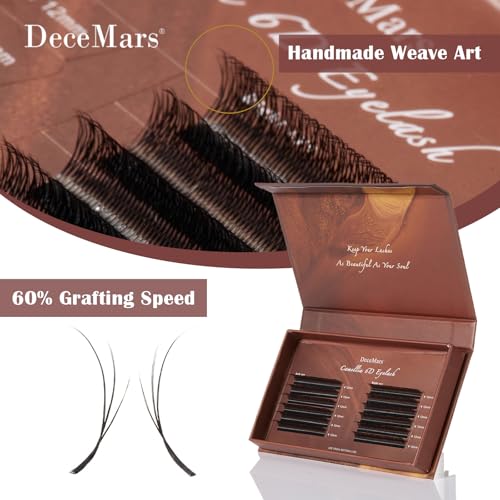 DeceMars 6D Camellia Eyelash Extensions 8-13mm C Curl