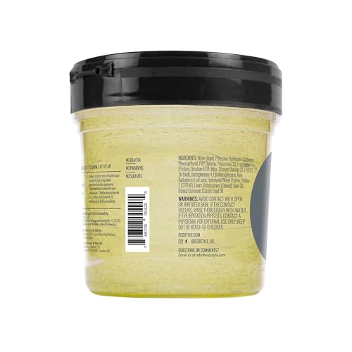 Eco Style Black Castor & Flaxseed Oil Styling Gel - 8 oz