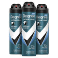 Degree Men UltraClear Antiperspirant Spray 3-Pack | 72-Hour Protection