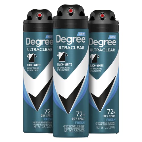 Degree Men UltraClear Antiperspirant Spray 3-Pack | 72-Hour Protection