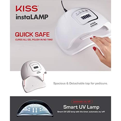 Red by Kiss instaLAMP Professional Gel Nail Lamp 45 UV LEDs with 4 Timers