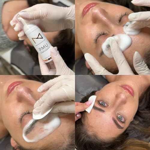 M - Permanent Makeup Brow & Lash Foam Cleanser For Eyelash Extensions, Microblading, Powder Brows, Eyebrows, Nano Brows, Permanent Make Up 60ML