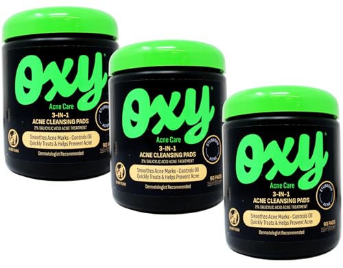OXY Maximum Action 3-in-1 Acne Treatment Pads (Pack of 3)