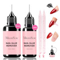 MelodySusie Nail Glue Remover Set - 15ML & 30ML, Gentle & Effective