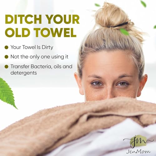 JenMom Disposable Face Towels 100 Count Eco-Friendly Soft & Hypoallergenic