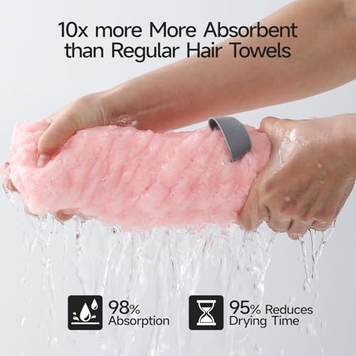REDKISS Microfiber Hair Towel Wrap 24x42 - 3 Pack