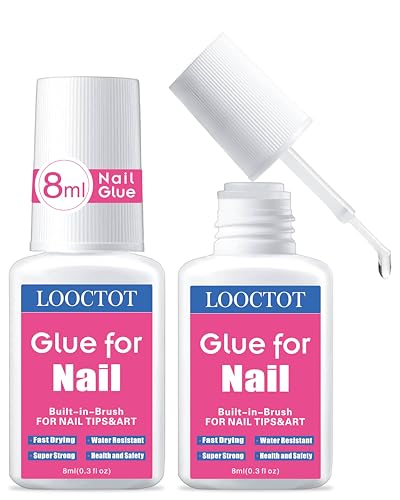 Super Strong Nail Glue for Tips & Acrylic Nails - Waterproof & Fast Drying