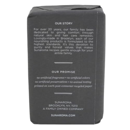 SUNAROMA Soap Bar Charcoal With Bergamot Oil 8 Ounce (SG_B07J1YBRKH_US)