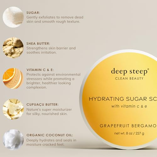 Deep Steep Sugar Scrub, 8oz (Fig Apricot)