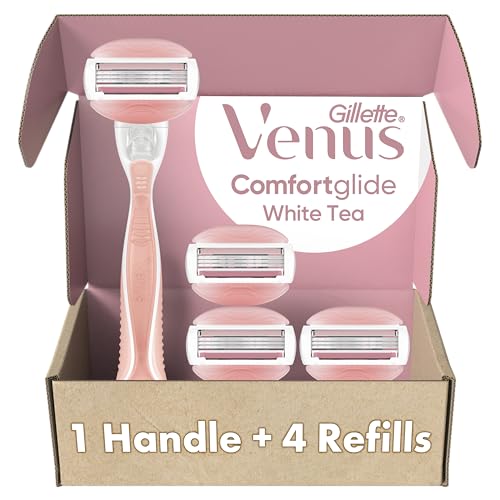 Gillette Venus ComfortGlide Women's Razor - 1 Handle + 4 Blade Refills