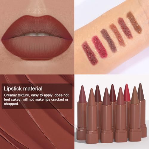 BINGBRUSH 2-in-1 Gradient Lip Liner & Lipstick Set (6 Colors)