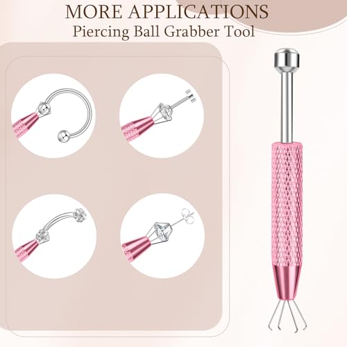 Piercing Ball Grabber Tool - Stainless Steel Earring Applicator