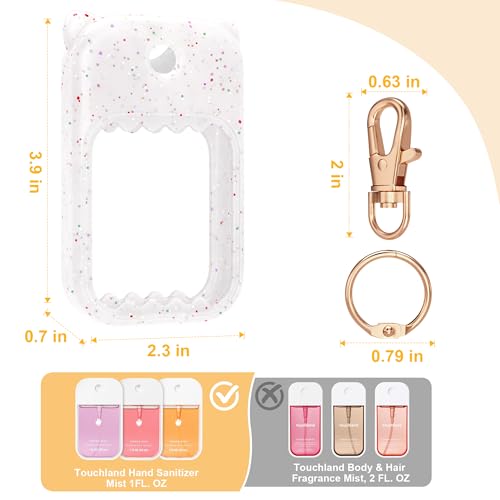 Touchland Hand Sanitizer Spray Case Keychain Holder