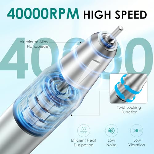 Electric Nail Drill 40000RPM Professional Rechargeable