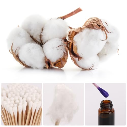 1200 Count 6 Inch Cotton Swabs with Wooden Sticks
