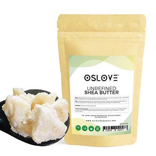 Organic Unrefined Shea Butter 2 LB Raw, African,100% Pure, Non-GMO, Moisturizing Vegan Butter for Hair & Skin