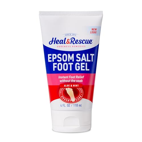 Heal & Rescue Epsom Salt Foot Gel (4 oz) - Soothing Relief for Aching Feet