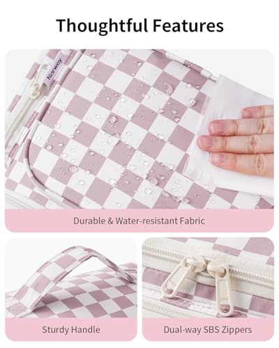 Narwey Hanging Travel Toiletry Bag for Women - Large Capacity Makeup Organizer