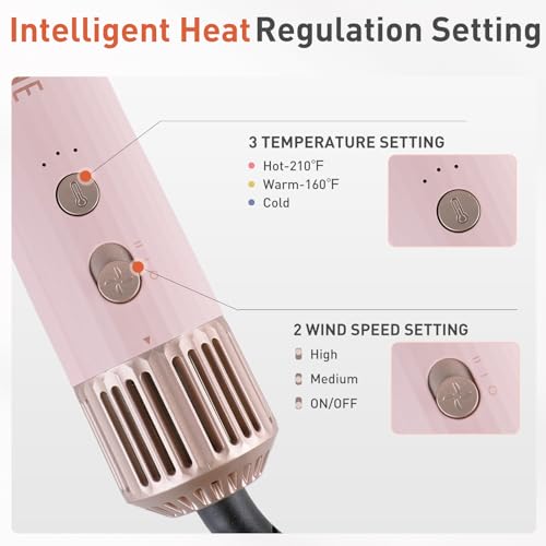 TANSHINE 5-in-1 Hot Air Brush Styler with Coanda Technology