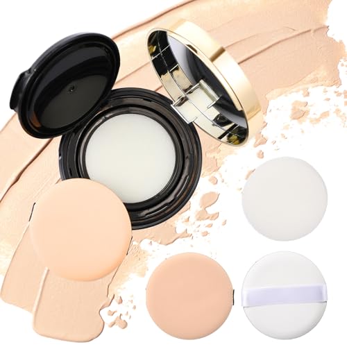 Patelai 0.5oz Portable Cushion Foundation Container with Sponge Puff