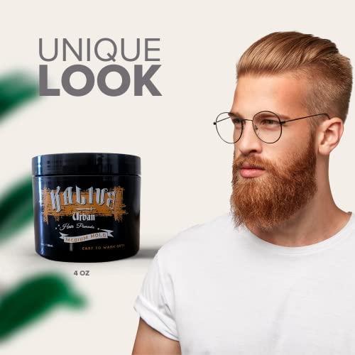 KALIVE Medium Hold Water-Based Pomade for Men - 4 oz