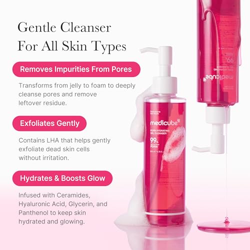 Medicube PDRN Jelly to Foam Facial Cleanser - Hydrating Low pH Skin Care
