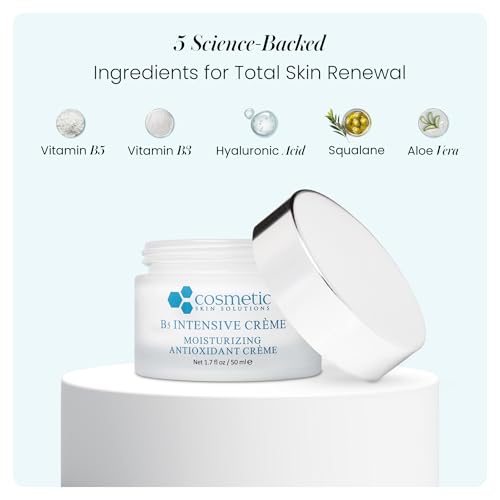 B5 Intensive Cr?me ? Hydrating Day & Night Face Moisturizer with Hyaluronic Acid, Squalane & Vitamins B3, B5 & E ? Lightweight Anti-Aging Cream for Dry, Oily & Combination Skin ? 1.7 fl oz