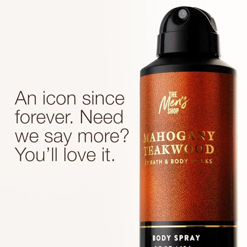 Bath & Body Works Mahogany Teakwood Men's Body Spray, 3.7 oz