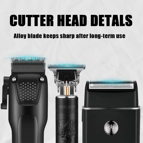 OIYO 3-in-1 Hair Cutting Kit for Men - Clipper, Trimmer & Shaver