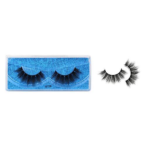 ¡æVAYATOR 10 Pairs Wholesale Natural Mink Eyelashes 3D Mink Lashes Long Thick False Eyelashes High Volume Eye lashes Hand made Makeup Eyelash Soft (Blue-104)