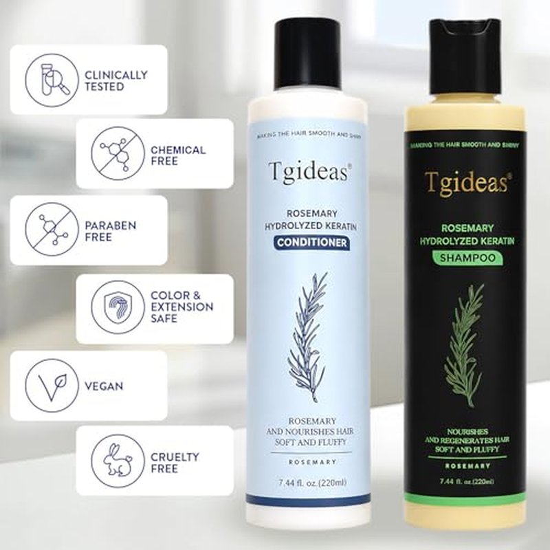 Tgideas Hair Growth Shampoo & Conditioner Set - Volumizing Duo for All Hair Types