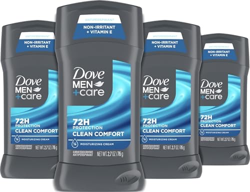 Dove Men Antiperspirant Stick Clean Comfort 72-Hour Protection - 4 Count