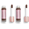 Revolution, Conceal & Define Foundation, Full Coverage, Long-Lasting Matte Finish, Vegan & Cruelty-Free, F18 Dark Skin Tones, 0.8 fl oz (Pack of 2)